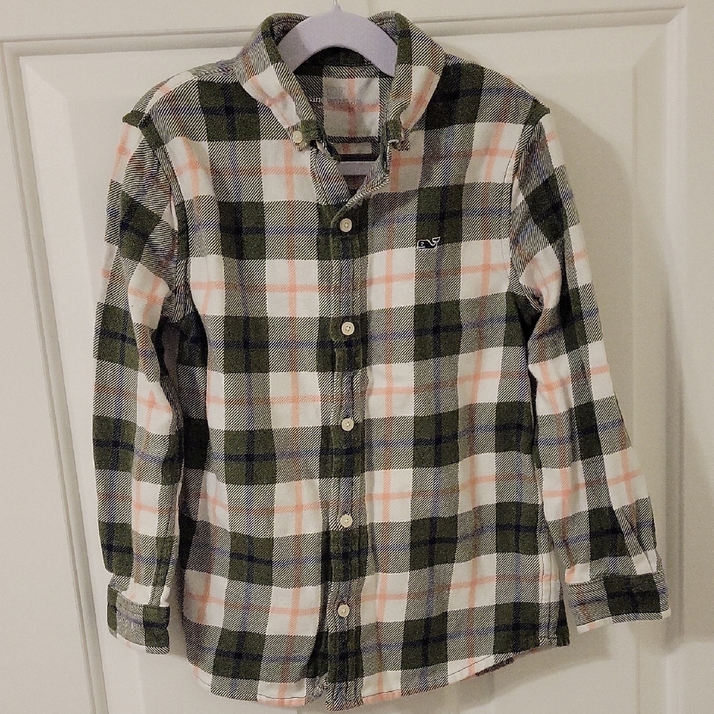 Worn Once Vineyard Vines Thick Cotton Boys Buttondown Size 7